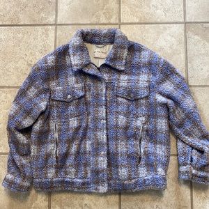 Free People Faded Dreams Cozy Trucker Jacket